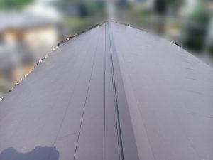 横暖ルーフ葺き替えで雨漏りが解消された屋根