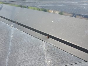 板板金の釘が抜けていしまっている様子