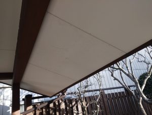 戸建て住宅の軒天の修理後