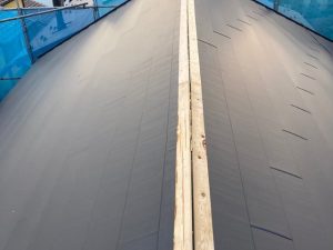 新しい貫板を取り付けた様子